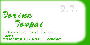 dorina tompai business card